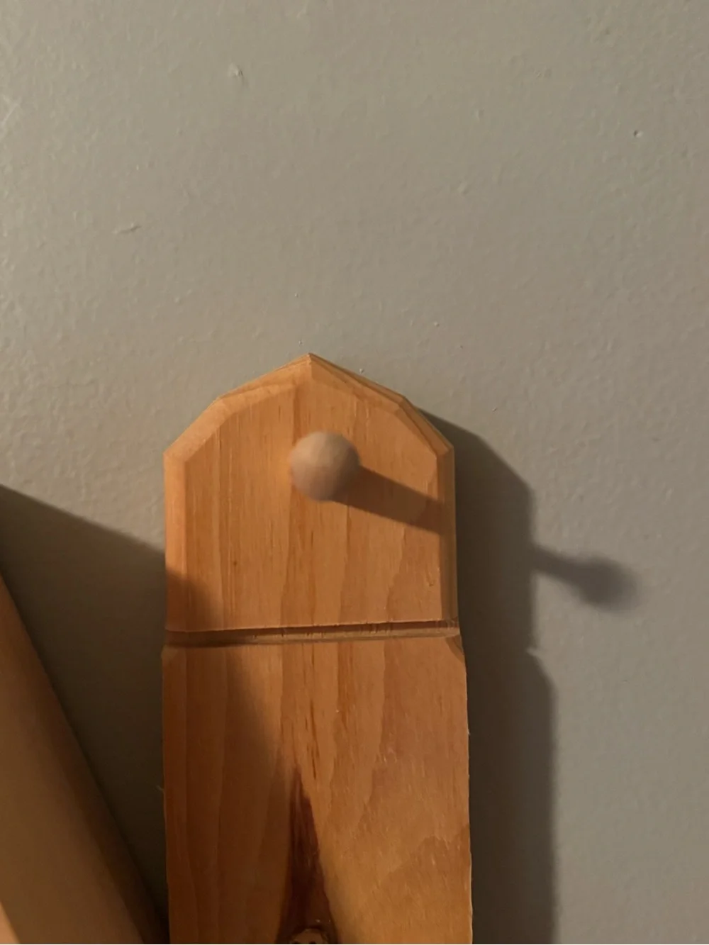 Vintage Natural Wood Farm Trinket Display Shelf or Knick Knack Shelf 12 Spaces